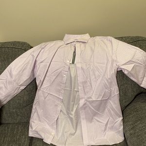 Brand new with tags! Slim fit Michael Kors Purple & White Checkered Shirt